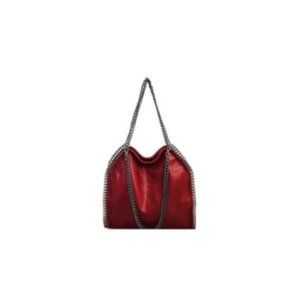 Women Wine Shoulder Handbags for Women Chained Tote Purse Ladies
